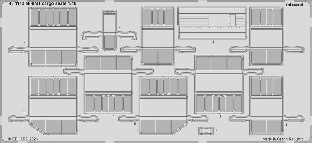 Mi-8MT cargo seats 1/48 TRUMPETER