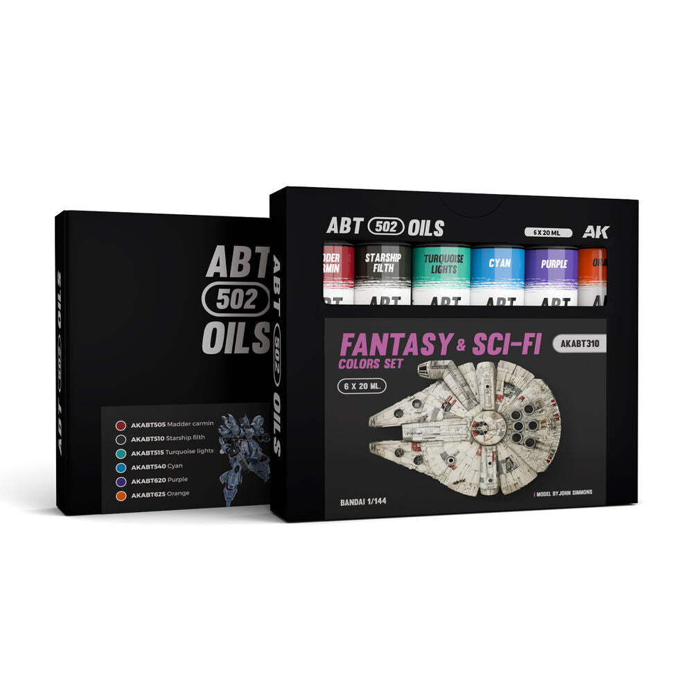 FANTASY & SCI-FI COLORS SET - ABT 502 OILS