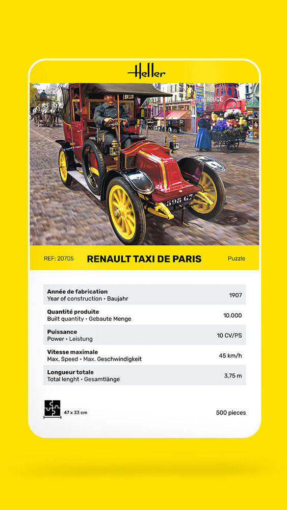 Puzzle Renault Taxi de Paris 500 Pieces