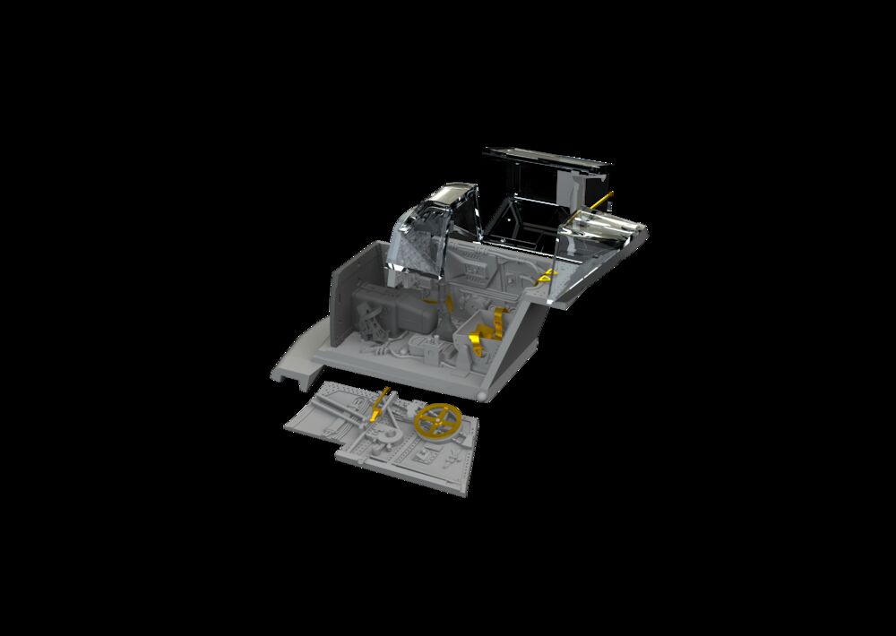 Bf 109G-2 cockpit PRINT 1/72