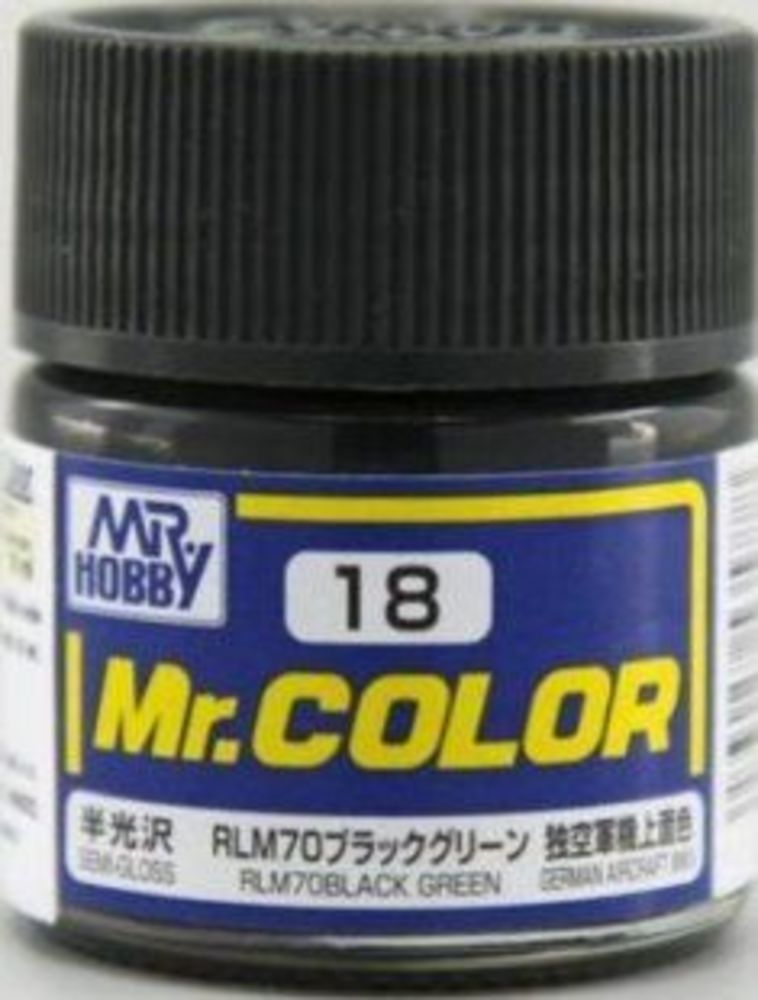 Mr Hobby -Gunze Mr. Color (10 ml) RLM70 Black Green