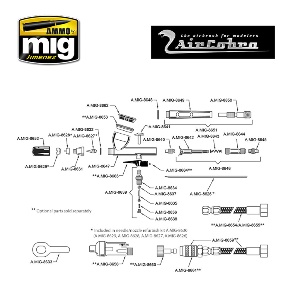 Aircobra Airbrush (0.3mm)