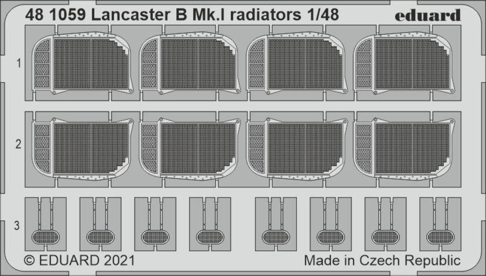 Lancaster B Mk.I radiators 1/48 for HKM