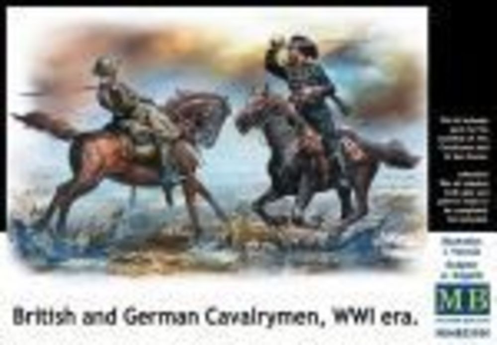 British and German cavalrymen,WWI era