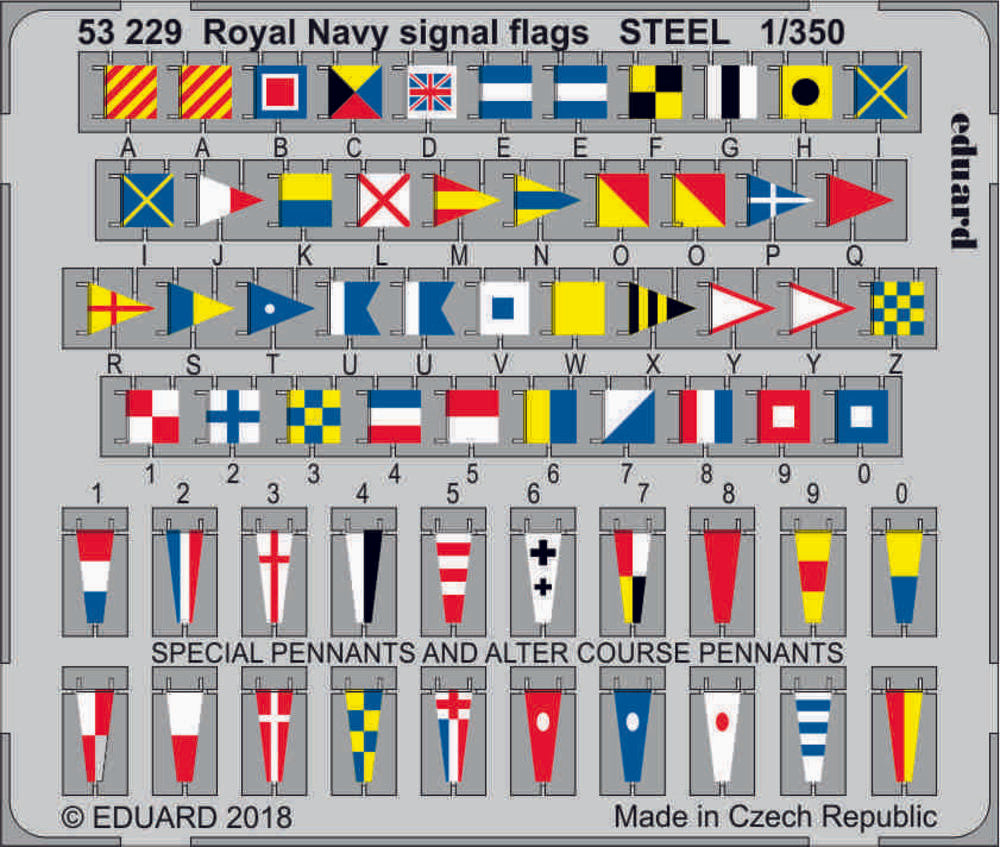 Royal Navy signal flags STEEL