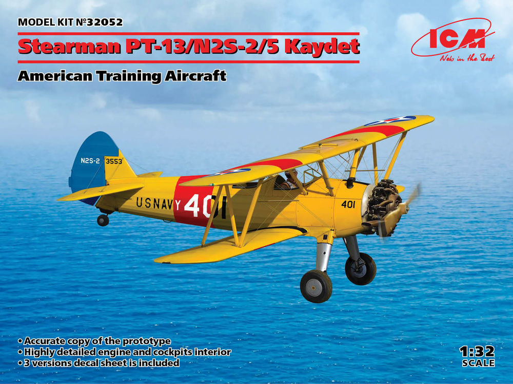 Stearman PT-13/N2S-2/5 Kaydet, American Training Aircraft