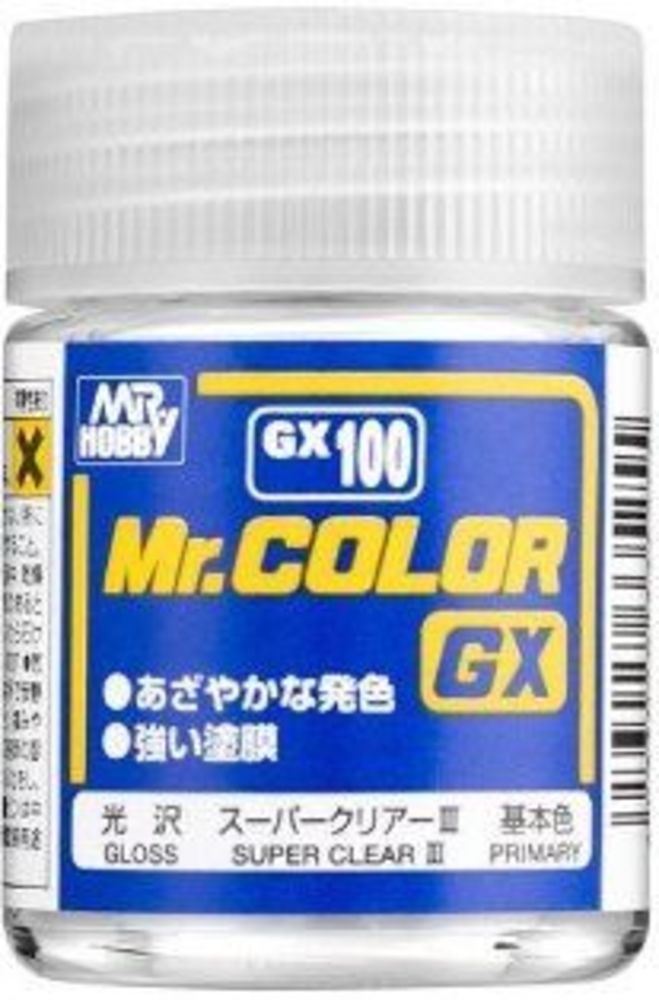 Mr Hobby -Gunze Mr. Color GX (18 ml) Super Clear III