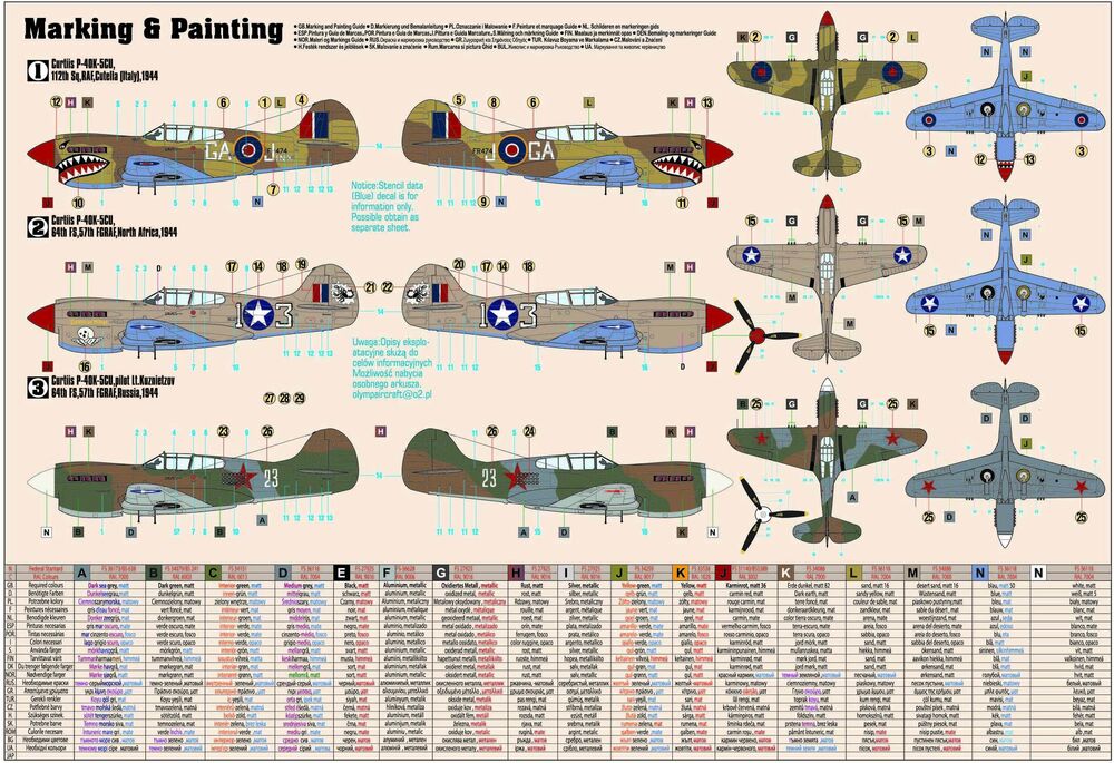 P-40 K Kittyhawk Mk.III  START SET