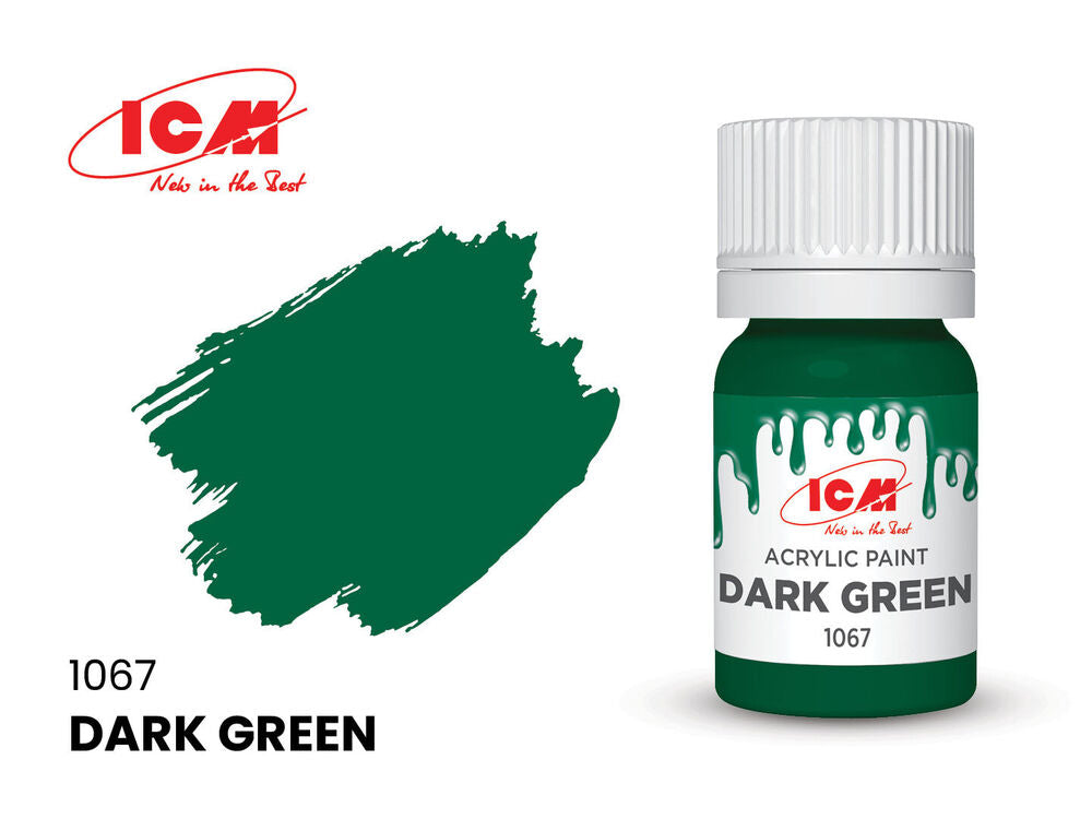 GREEN Dark Green bottle 12 ml