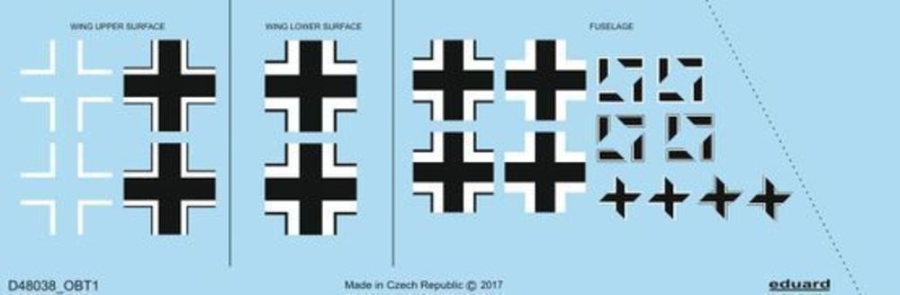 Fw 190A-4 national insignia for Eduard