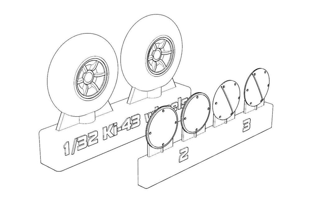 Ki-43 Hayabusa Wheels