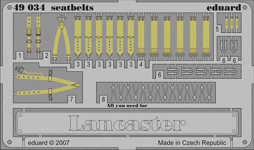 Lancaster seatbelts f��r Tamiya-Bausatz