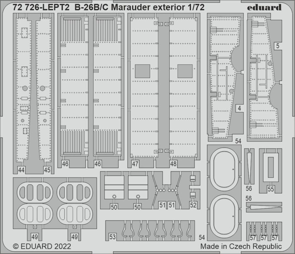 B-26B/C Marauder exterior for HASEGAWA / HOBBY 2000