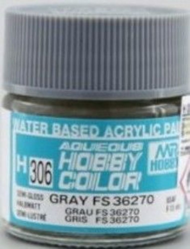 Mr Hobby -Gunze Aqueous Hobby Colors (10 ml) Gray FS 36270