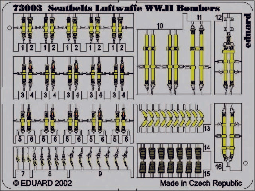 Seatbelts Luftwaffe WW.II Bombers