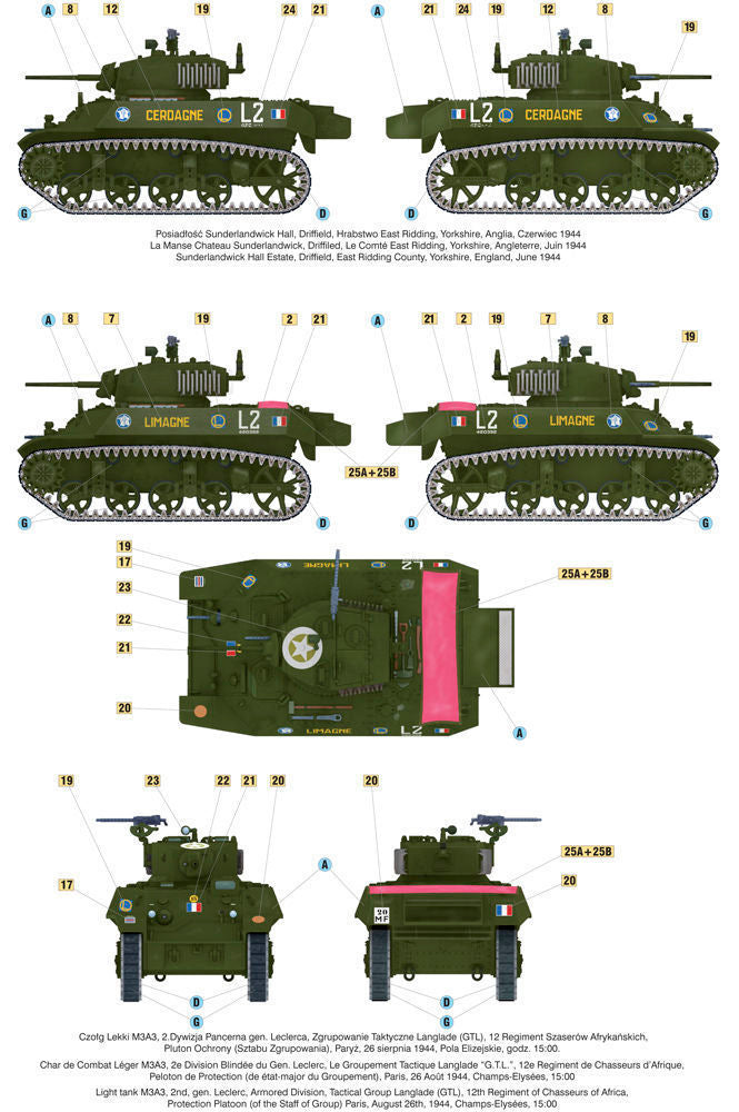 Liberation of Paris,Light Tank M3A3