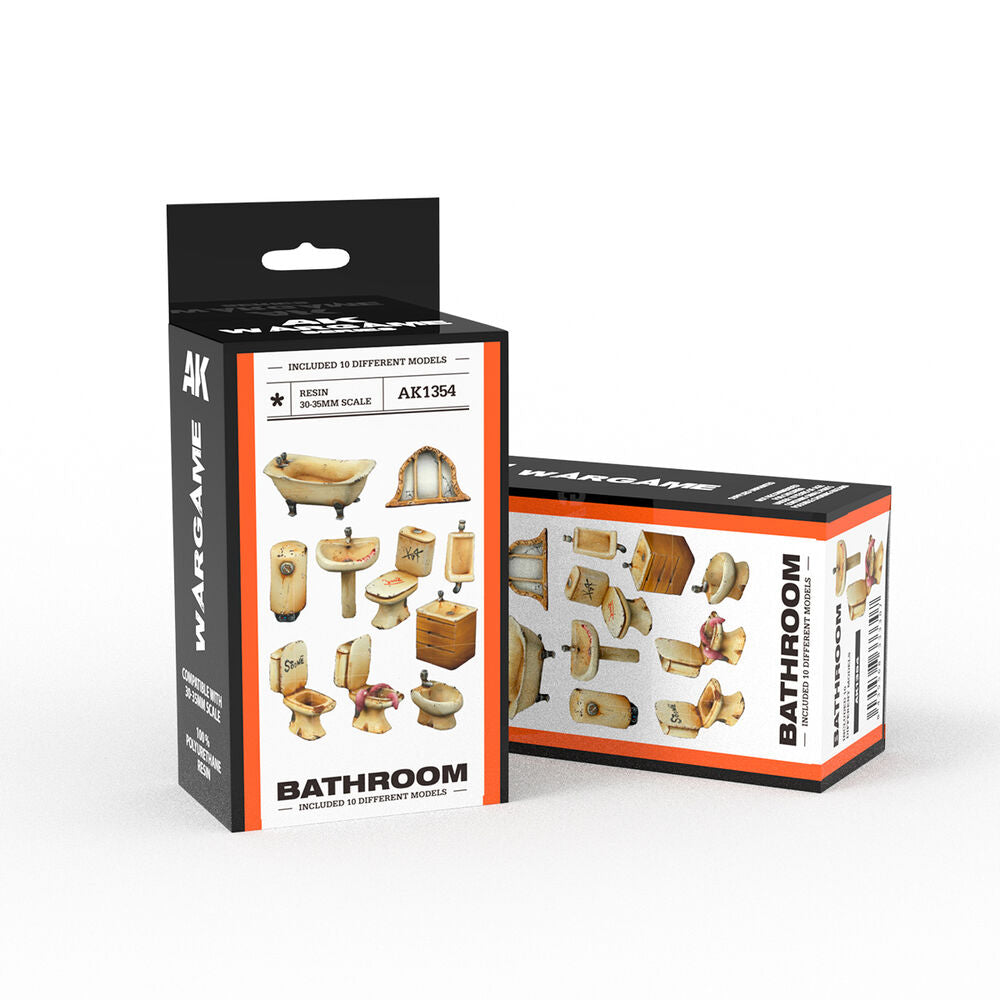 BATHROOM SET WARGAME (RESIN 30-35MM)