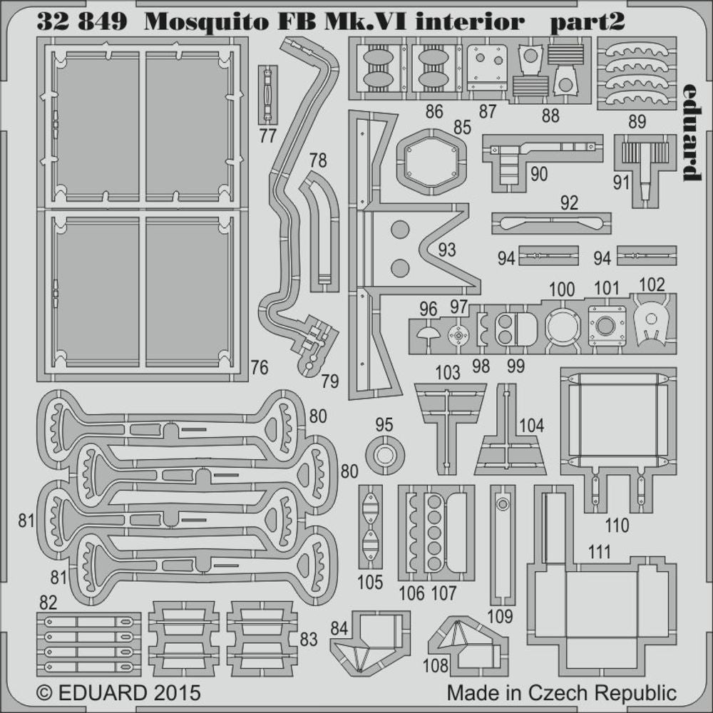 Mosquito Mk.VI interior for Tamiya