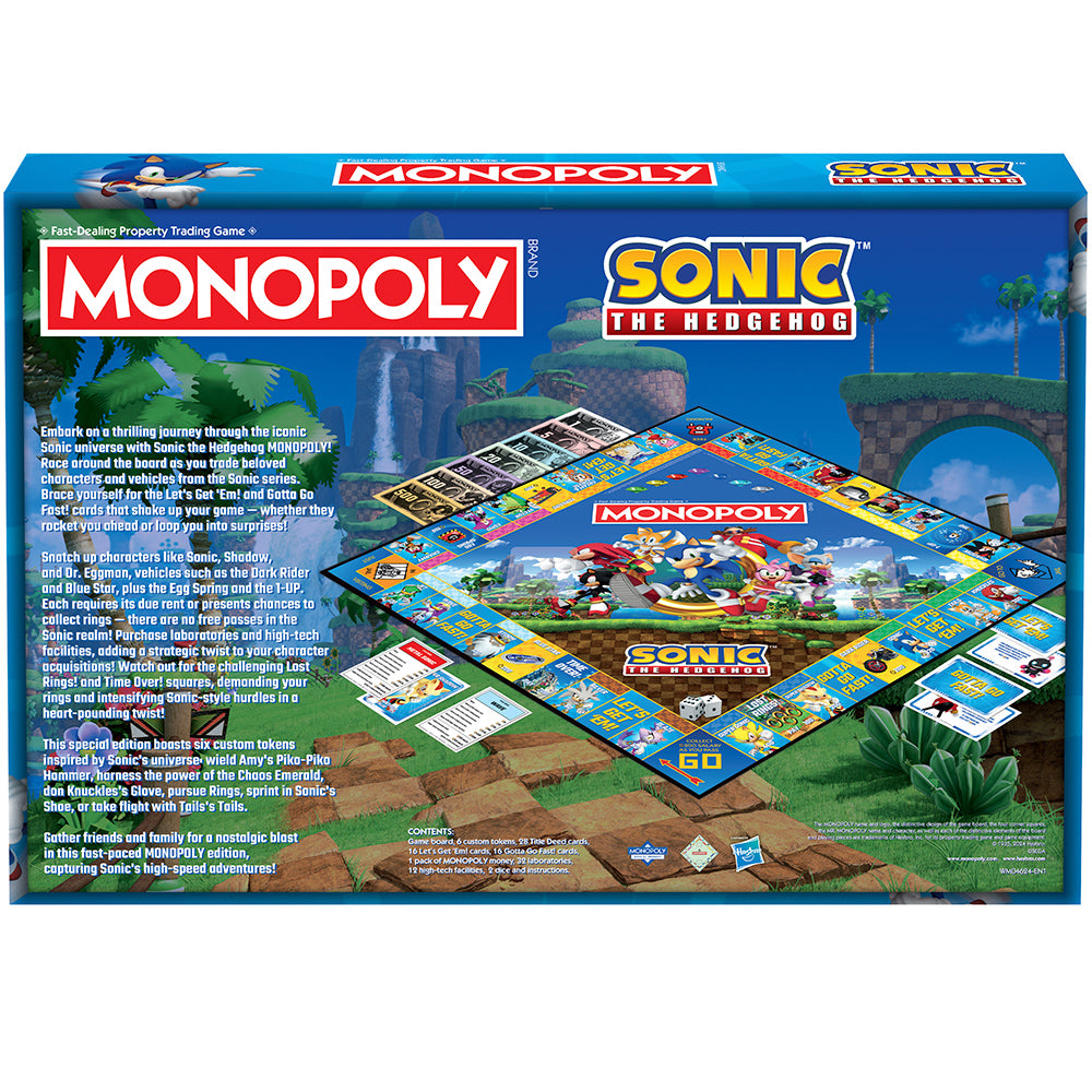 Winning Moves Sonic - Monopoly English UK