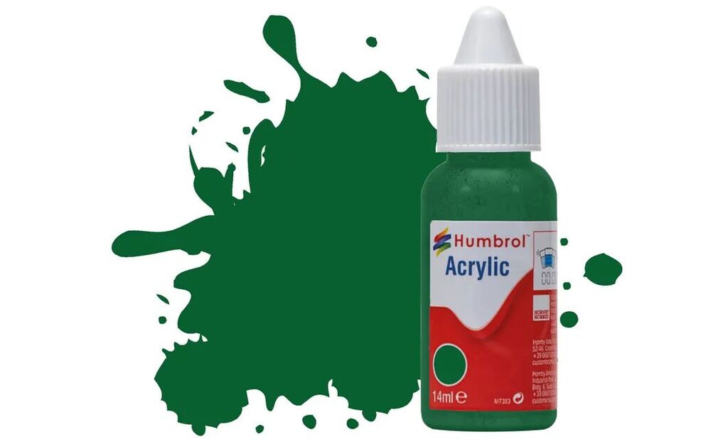 HUMBROL ACRYLIC DROPPER BOTTLE 14ML No 120 Light Green Matt