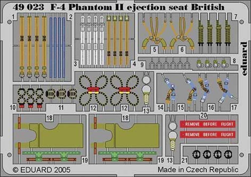 F-4 Phantom II ejection seat British f��r Hasegawa/Revell Bausatz