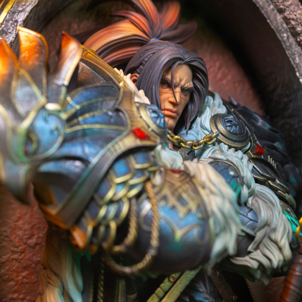 Blizzard Hearthstone Varian Wrynn Art Statue Frame