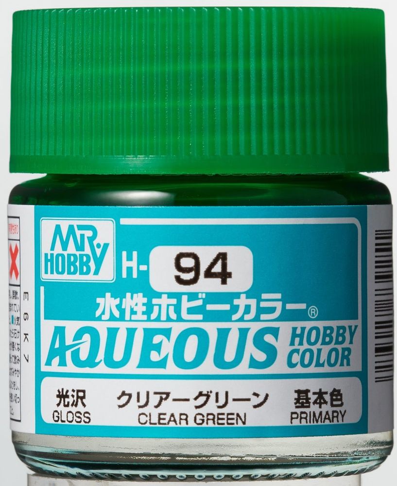 Mr Hobby -Gunze Aqueous Hobby Colors (10 ml) Clear Green