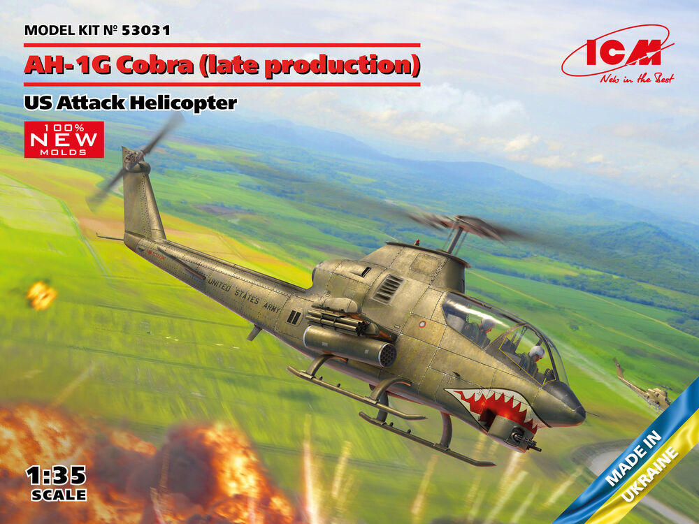 AH-1G Cobra (late production), US Attack Helicopter (100% new molds)