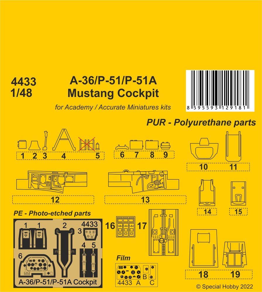 A-36/P-51/P-51A Mustang Cockpit