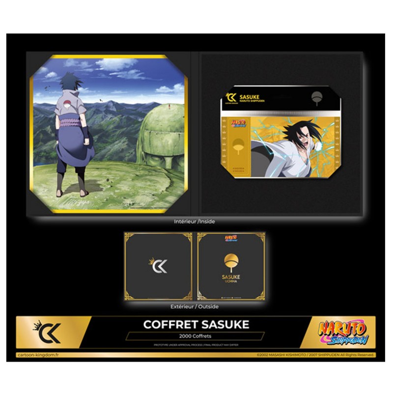 Naruto Shippuden Sasuke Shikishi X Golden Ticket Box. Official product in limited edition by Cartoon Kingdom.