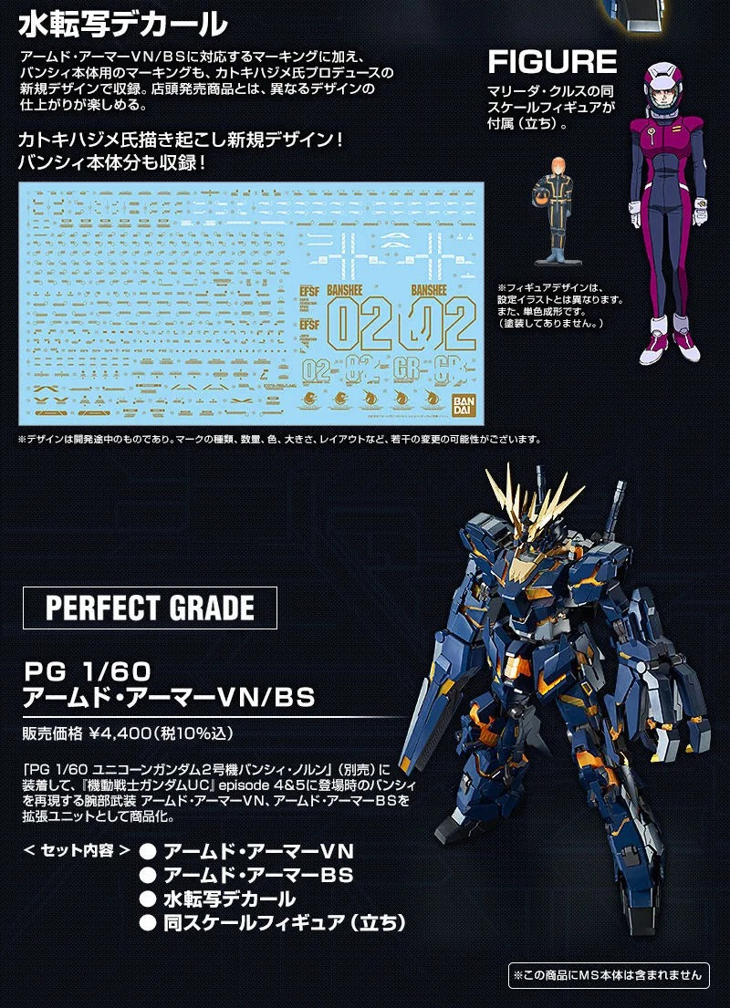 PG 1/60 Banshee Expansion Pack [Armed Armor VN/BS]