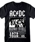 AC/DC T-Shirt Highway To Hell 1979 Tour Black Size L