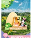Disney D-Stage Campsite Series PVC Diorama Mini &amp; Pluto Special Edition 10 cm