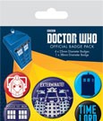 Doctor Who Pin-Back Buttons 5er-Pack Exterminate