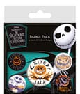 „Nightmare before Christmas“-Pin-Back-Knöpfe, 5er-Pack, bunte Schatten