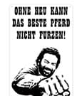 Bud Spencer Tin Sign Pferd Faust 20 x 30 cm