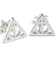 Harry Potter Deathly Hallow Stud Earrings (Sterling Silver)
