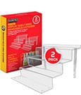 Evoretro Acrylic Shelf Riser 2-Pack RS6