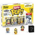 Minions Bitty POP! Vinylfigur 4er-Pack Roller Skating Stuart 2,5 cm