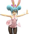 Hatsune Miku BiCute Bunnies PVC-Statue Wink Pearl Pink Color Ver. 30 cm