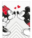 Disney Fleece Blanket Mickey & Minnie Mouse 150 x 200 cm