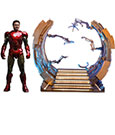 Marvel's The Avengers Movie Masterpiece Diecast Action Figure 1/6 Iron Man Mark VI (2.0) with Suit-Up Gantry 32 cm