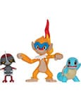 Pokémon-Kampffiguren-Set 3er-Pack Pawniard, Squirtle #1, Monferno 5 cm