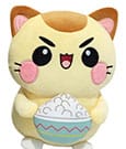Funny Cat Plush Figure Cat with Rice 25 cm