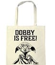 Harry Potter-Einkaufstasche „Dobby ist frei“.