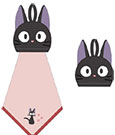 Kiki's Delivery Service Pop-Up Mini-Handtuch Jiji 25 x 25 cm
