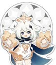 Genshin Impact Traveler Theme Series Charakter Acrylfigur Paimon 14 cm