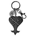 Kingdom Hearts Metal Keychain Heartless Logo