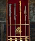 Harry Potter Zauberstab-Display mit vier Charakteren