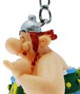 Asterix Schlüsselanhänger Obelix mit Blumen 13 cm
